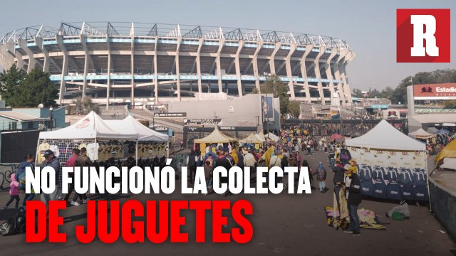 Colecta de juguetes en el Estadio Azteca no fue la esperada