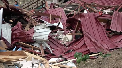 Uzungöl'de yıkımlar devam ediyor