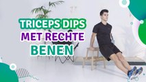 Triceps dips met rechte benen - Ik Ben Fit