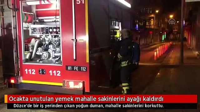 Ocakta unutulan yemek mahalle sakinlerini ayağı kaldırdı