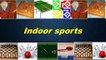 Indoor games names for kids. Learn indoor games name