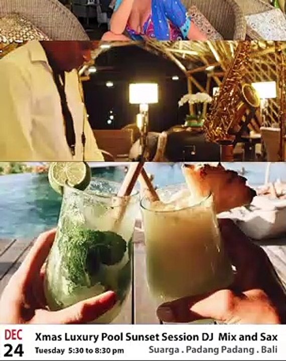 Christmas #Sunset Session and Dinner at The only Rough Luxury Resort in #Bali  Suargapadangpadang  with #JimmySaxBlack