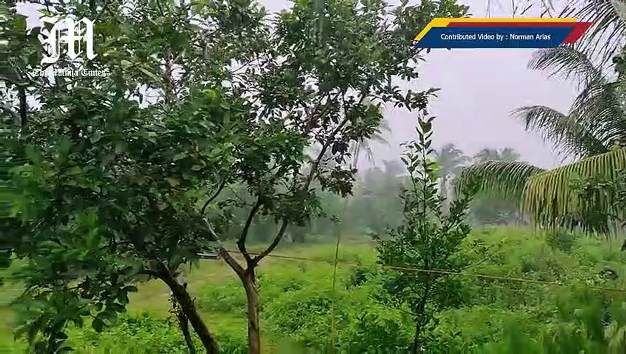 Heavy rainfall in Eastern Samar
