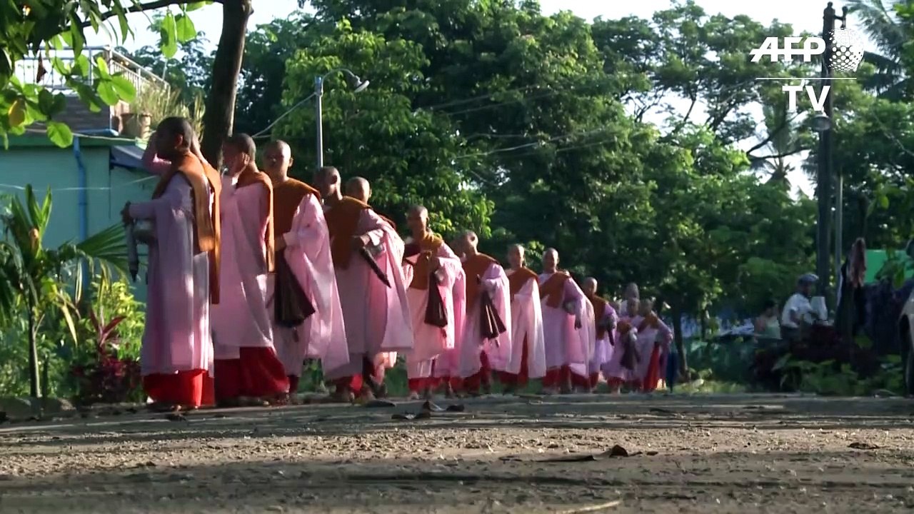 Myanmar child nuns dream of conflict-free lives