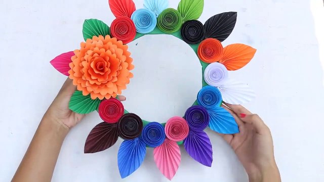 How to make wall hanging with paper easy | Paper craft ideas for wall decoration step by step