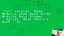 Full version  Rand McNally 2020 Road Atlas Midsize Easy Finder - Spiral  Best Sellers Rank : #1