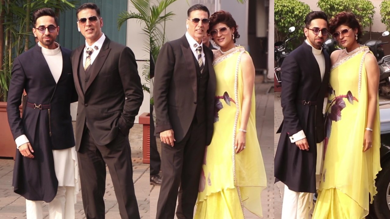 Akshay Kumar & Ayushmann Khurrana Arrive To Mum...