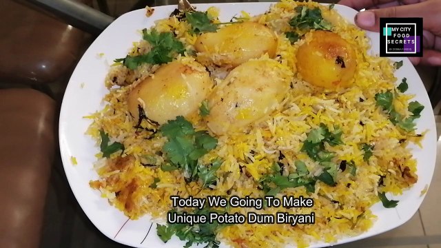 Aloo Dum Biryani Recipe | Restaurant Style Aloo Dum Biryani