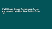 Full E-book  Hacker Techniques, Tools, and Incident Handling  Best Sellers Rank : #3