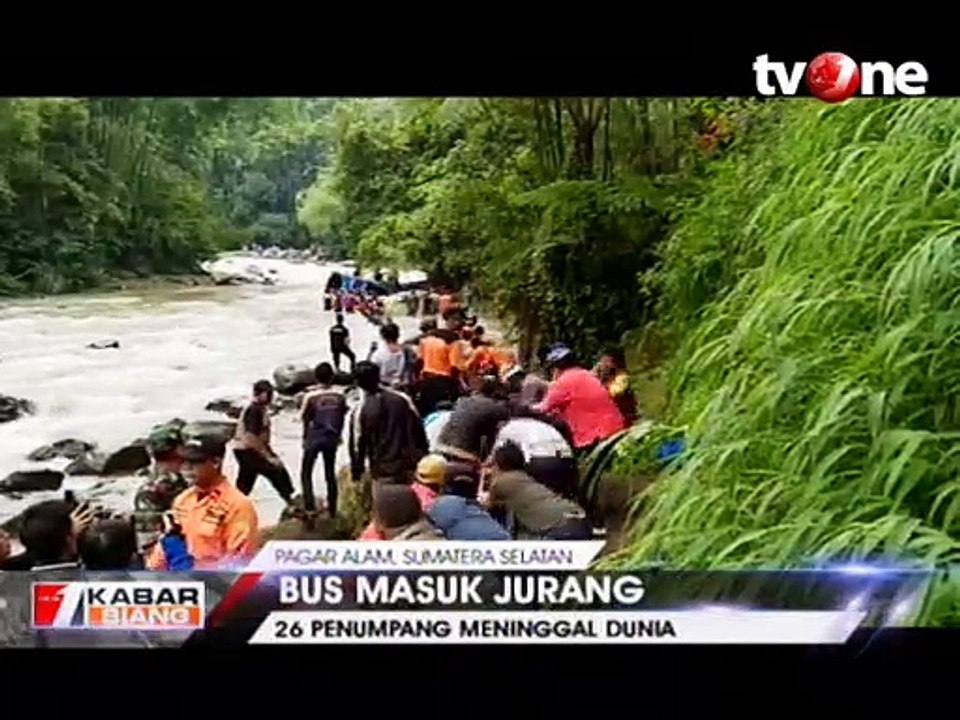 Bus Masuk Jurang Sedalam 75 Meter, 26 Penumpang Tewas
