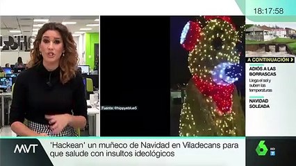 Hackean un muñeco de Navidad en Viladecans para que salude con un '¡Viva España! ¡Muerte a los rojos!'