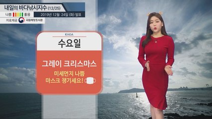 [내일의 바다낚시지수] 12월 25일 그레이 크리스마스, 미세먼지 나쁨, 마스크 챙기세요 / YTN