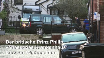 Download Video: Prinz Philip aus dem Krankenhaus entlassen