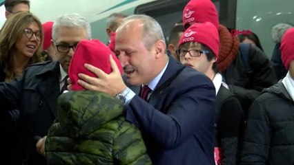 Bakan turhan, 16 engelli çocuğu yht ile konya'ya uğurladı