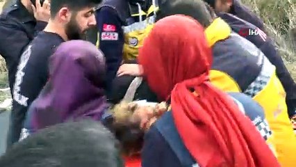 Kontrolden çıkan otomobil şarampole yuvarlandı: 4 yaralı