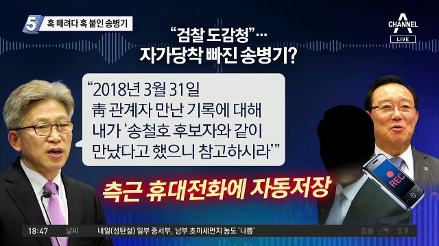 혹 떼려다 혹 붙인 송병기