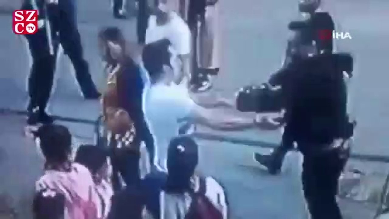 Ümraniye’de kadını döven şahsa vatandaştan dayak
