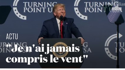 Donald Trump fait une tirade contre les éoliennes... et conclut qu'il est écolo