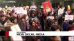 Hundreds march in New Delhi against citizenship law that excludes Muslims