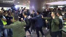 Watch: Protesters in Hong Kong clash with police in shopping mall
