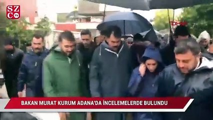 Bakan Murat Kurum Adana'da incelemelerde bulundu