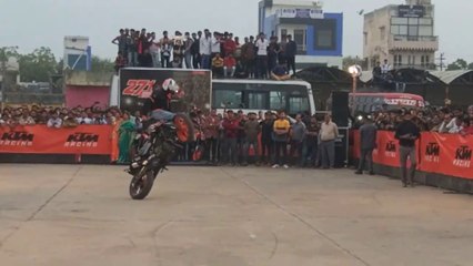 KTM BIKE STUNT SHOW IN BHILWARA || RAJASTHAN