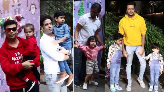 Taimur Ali Khan, Karan Johar’s kids Roohi-Yash & others attend Arpita Khan’s Christmas Party