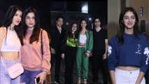 Kiara Advani, Shanaya Kapoor, Karan Johar & Diljit Dosanjh At the screening of Good Newwz