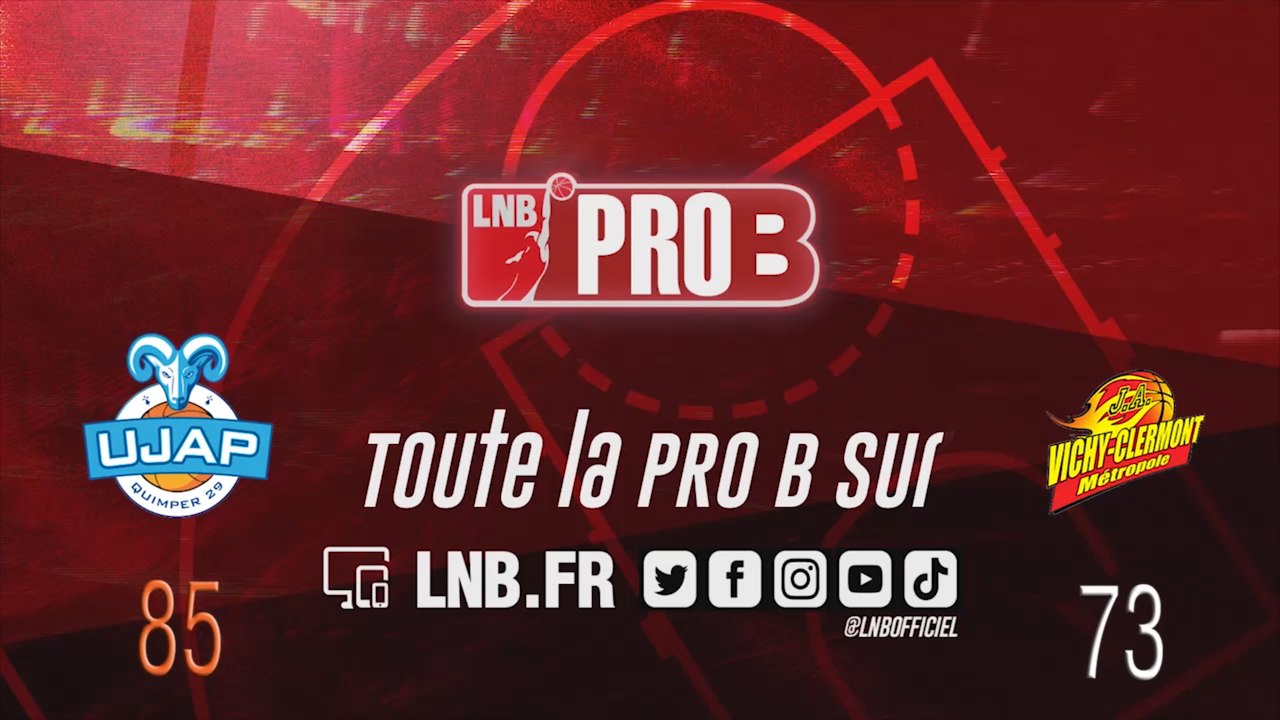 PRO B : Quimper vs Vichy-Clermont (J12)