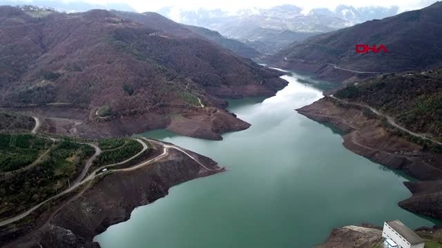 Kocaeli yuvacık barajı'nda su seviyesi yüzde 18'e düştü, köprüler ortaya çıktı