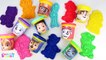 Paw Patrol Play Doh Can Heads and Paw Patrol Play Doh Molds Learn Colors with