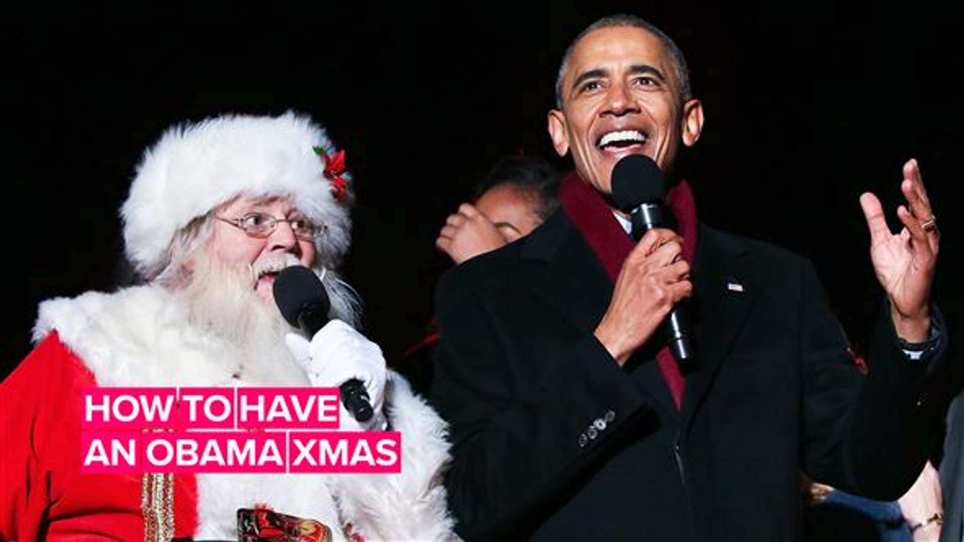 ⁣How to celebrate Christmas… Obama style!