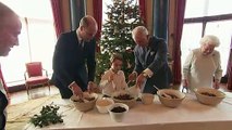 Prince George makes Christmas pudding with Queen Elizabeth