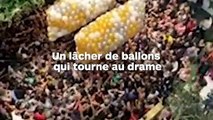 Un lâcher de ballons tourne au carnage dans un centre commercial