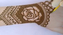 Easy latest Arebic bold & Dubai rose 3D mehndi design for bridal by looking morden