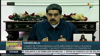 Maduro cuestiona el actuar de Bachelet y Borrell sobre Venezuela