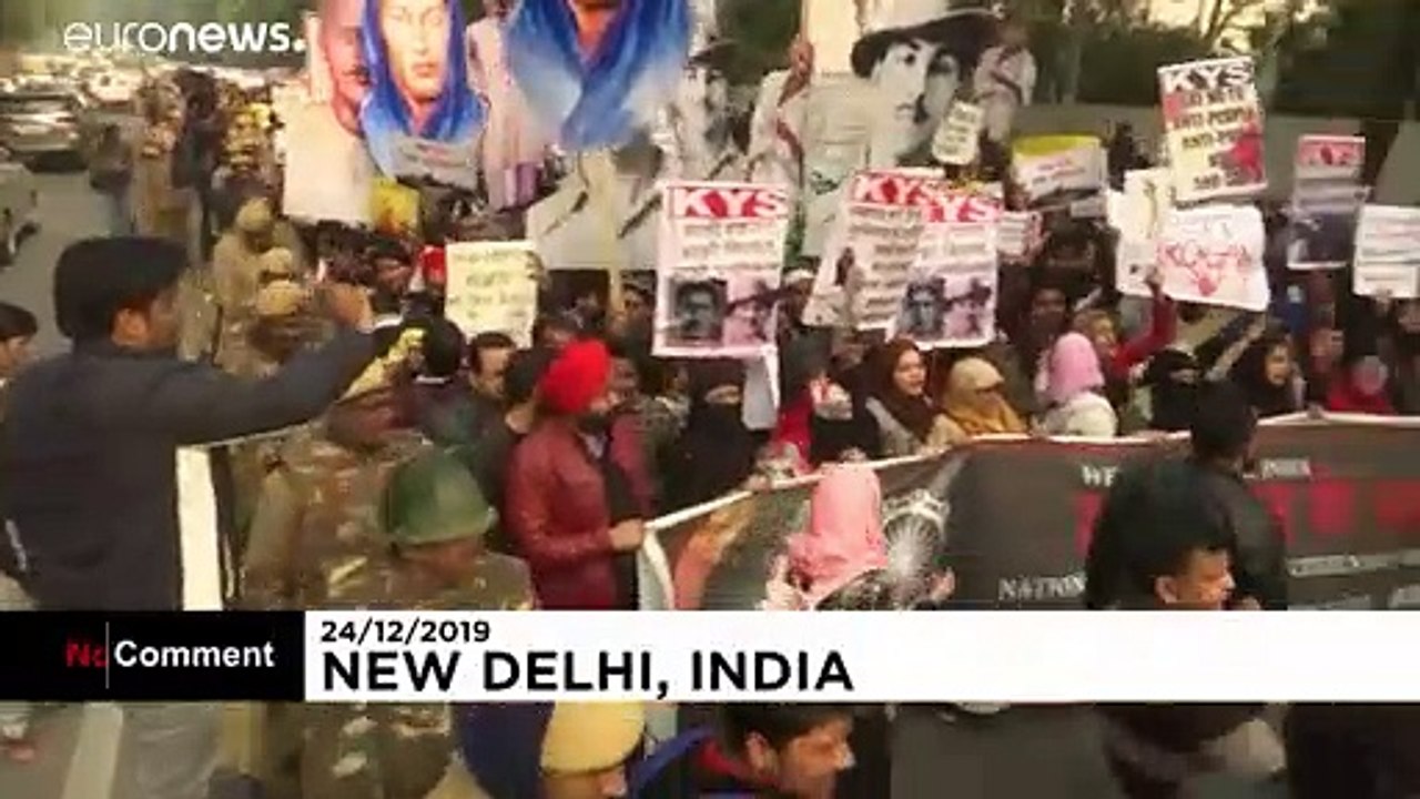 Indianos protestam contra nova legislação da cidadania