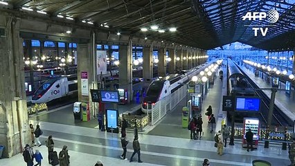 Natal sem trens na França