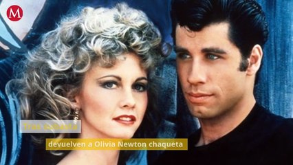 Tras subasta, devuelven a Olivia Newton chaqueta de cuero que utilizó en 'Vaselina'