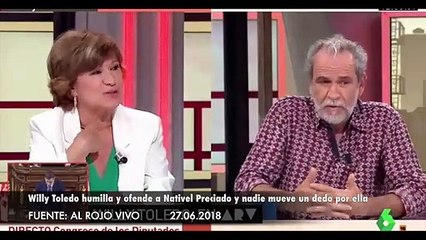 Willy Toledo humilla e insulta a Nativel Preciado en laSexta y nadie mueve un dedo por ella