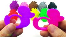 Learn Colors Play Doh Strawberry Ducks Mold Fun Creative for Kids