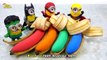 arena cinética hacer un arcoiris plátano aprender colores para niños canciones infantiles