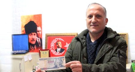 Basım hatalı banknotu 17 yıldır saklayan vatandaş, 250 bin TL'ye satılığa çıkarttı