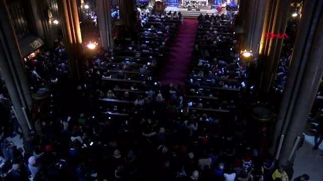 Beyoğlu'ndaki saınt antuan kilisesi'nde noel ayini düzenlendi