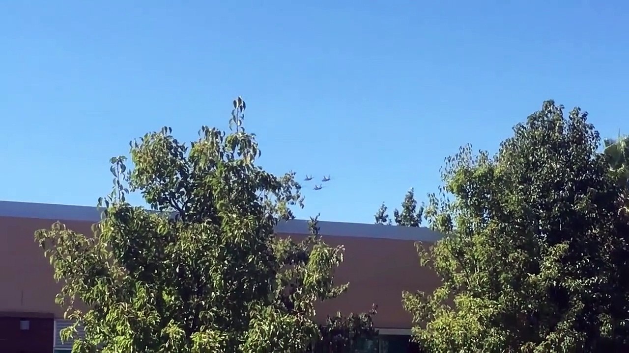 US Navy Blue Angels Fly into Sacramento