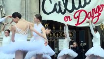 Bailarinos protestam contra reforma da previdência francesa