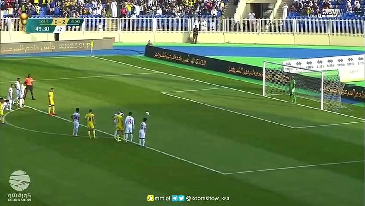 ملخص النصر وضمك 4-2 في كاس الملك وهاترك حمدالله