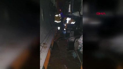Kayseri'de yolcu otobüsü devrildi 23 yaralı