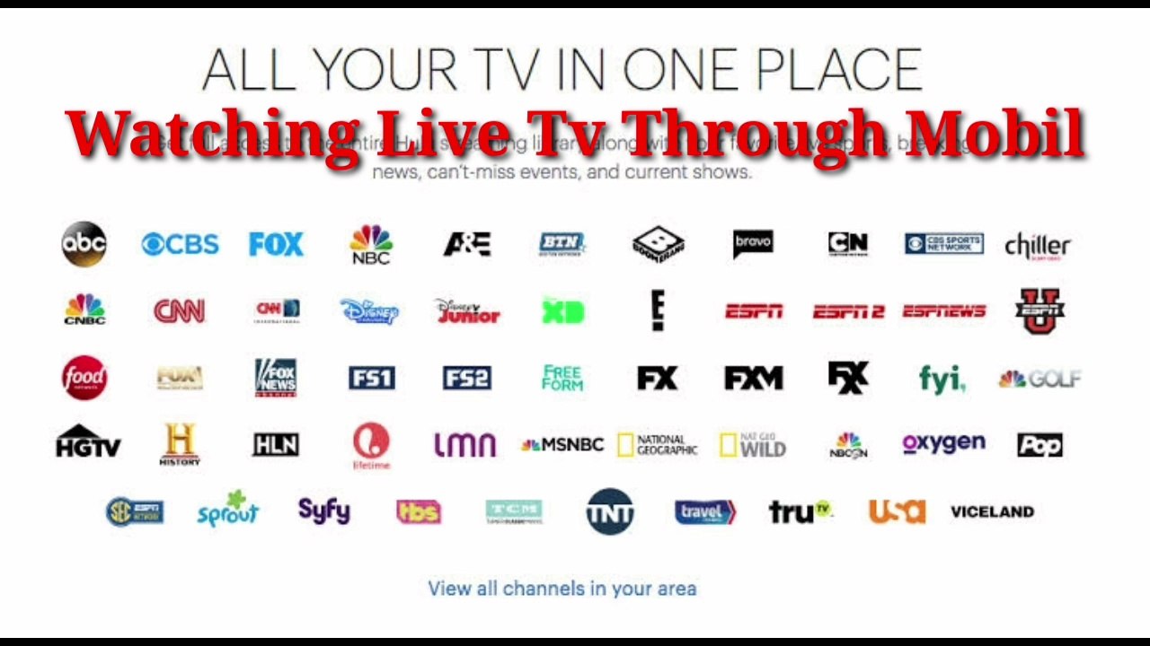 How to watch TV on mobile. [TV]