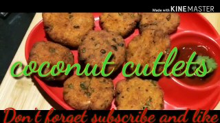 Evening time snacks | family special snacks only 5minut | coconut cutlets